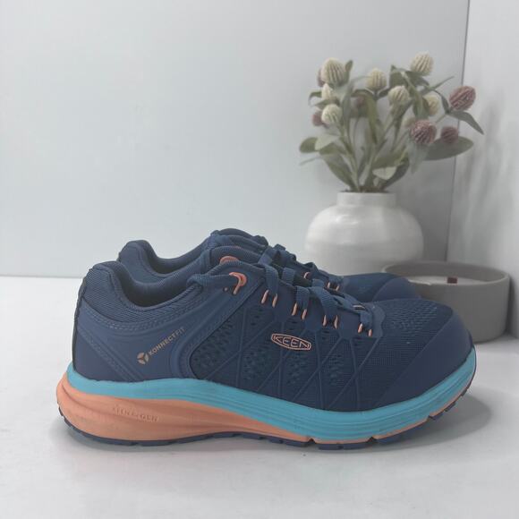 KEEN Utility Vista Energy Sneakers Moonlight Blue/Cantaloupe Women's US 7M - Picture 3 of 9